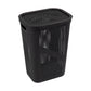 Mind Reader 60L Slim Laundry Hamper, Clothes Basket, Lid, Ventilated, Plastic, 17.25"L x 13.75"W x 23.5"H