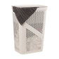 Mind Reader 60L Slim Laundry Hamper, Clothes Basket, Lid, Ventilated, Plastic, 17.25"L x 13.75"W x 23.5"H