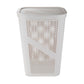 Mind Reader 60L Slim Laundry Hamper, Clothes Basket, Lid, Ventilated, Plastic, 17.25"L x 13.75"W x 23.5"H