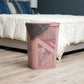 Mind Reader 60L Slim Laundry Hamper, Clothes Basket, Lid, Ventilated, Plastic, 17.25"L x 13.75"W x 23.5"H