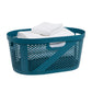 Mind Reader 40L Laundry Basket, Clothes Hamper, Ventilated, Plastic, 23"L x 14.5"W x 10.5"H