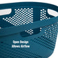 Mind Reader 40L Laundry Basket, Clothes Hamper, Ventilated, Plastic, 23"L x 14.5"W x 10.5"H