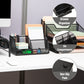 Mind Reader 7-Compartment Desktop Organizer, File & Accessory Storage, Metal Mesh Office Organizer for Desk, Workspace, Mail