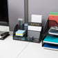 Mind Reader 7-Compartment Desktop Organizer, File & Accessory Storage, Metal Mesh Office Organizer for Desk, Workspace, Mail