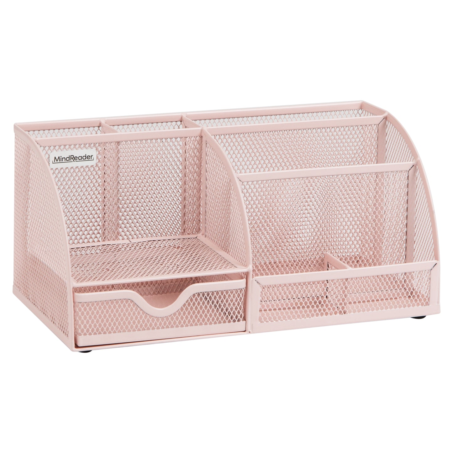 Mind Reader 7-Compartment Desktop Organizer, File & Accessory Storage, Metal Mesh Office Organizer for Desk, Workspace, Mail