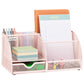 Mind Reader 7-Compartment Desktop Organizer, File & Accessory Storage, Metal Mesh Office Organizer for Desk, Workspace, Mail