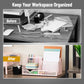 Mind Reader 7-Compartment Desktop Organizer, File & Accessory Storage, Metal Mesh Office Organizer for Desk, Workspace, Mail