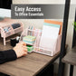 Mind Reader 7-Compartment Desktop Organizer, File & Accessory Storage, Metal Mesh Office Organizer for Desk, Workspace, Mail