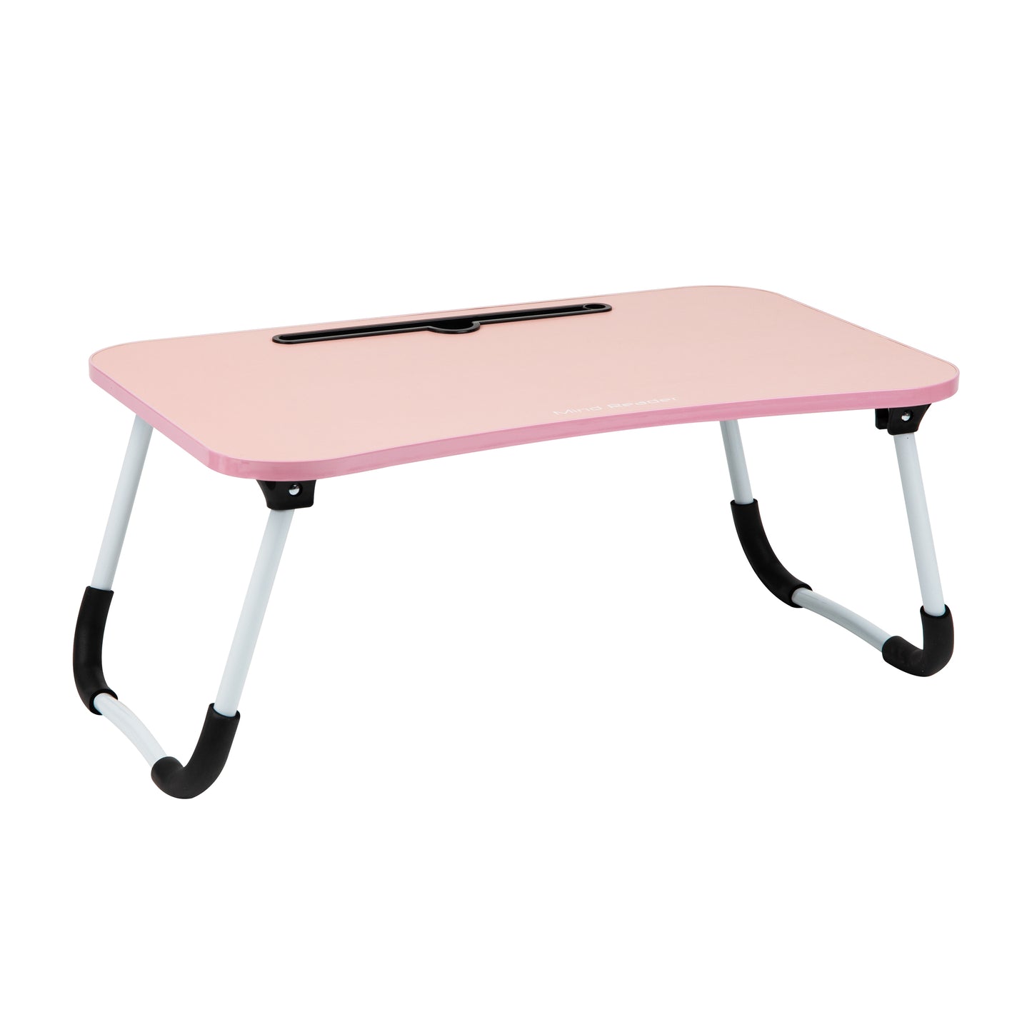 Mind Reader Lap Desk Laptop Stand, Bed Tray, Folding Legs, Couch Table, Portable, MDF, Metal, 23.25"L x 13.75"W x 10.5"H
