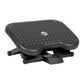 Mind Reader Foot Rest, Under Desk at Work, Ergonomic, Height Adjustable, Office, Plastic, 18"L x 13.5"W x 6.5"H, Black