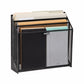 Mind Reader Vertical File Storage, Desktop Organizer, Workspace, Office, Metal Mesh, 12.5"L x 3.75"W x 11.5"H