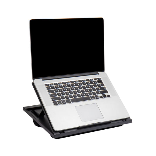Mind Reader Lap Desk Laptop Stand, Bed Tray, Collapsible, Cushion, Portable, Dorm, Plastic, 14.75"L x 11"W x 7.3"H