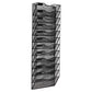 Mind Reader Wall Mounted File Organizer, 12 Tier Wire Mesh Document Holder with Metal Label Plates for Documents, Folders, and Magazines, Black