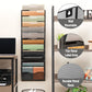 Mind Reader Wall Mounted File Organizer, 12 Tier Wire Mesh Document Holder with Metal Label Plates for Documents, Folders, and Magazines, Black