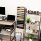 Mind Reader Wall Mounted File Organizer, 12 Tier Wire Mesh Document Holder with Metal Label Plates for Documents, Folders, and Magazines, Black