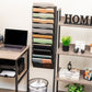 Mind Reader Wall Mounted File Organizer, 12 Tier Wire Mesh Document Holder with Metal Label Plates for Documents, Folders, and Magazines, Black