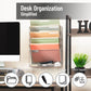 Mind Reader 5-Tier Vertical File Storage, Desktop Organizer, Wall Mount, Office, Metal Mesh, 12.75"L x 4"W x 16"H