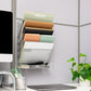 Mind Reader 5-Tier Vertical File Storage, Desktop Organizer, Wall Mount, Office, Metal Mesh, 12.75"L x 4"W x 16"H