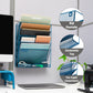 Mind Reader 5-Tier Vertical File Storage, Desktop Organizer, Wall Mount, Office, Metal Mesh, 12.75"L x 4"W x 16"H