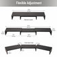 Mind Reader Dual Monitor Stand, Adjustable MDF Desktop Riser for Laptop, Monitor, TV, Expands to 51.25" Wide, Office or Home