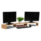 Mind Reader Dual Monitor Stand, Height Adjustable, Desktop Organizer, Laptop Riser, Office, 51.25"L x 9.25"W x 4.75"H