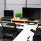 Mind Reader Dual Monitor Stand, Height Adjustable, Desktop Organizer, Laptop Riser, Office, 51.25"L x 9.25"W x 4.75"H