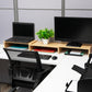 Mind Reader Dual Monitor Stand, Height Adjustable, Desktop Organizer, Laptop Riser, Office, 51.25"L x 9.25"W x 4.75"H