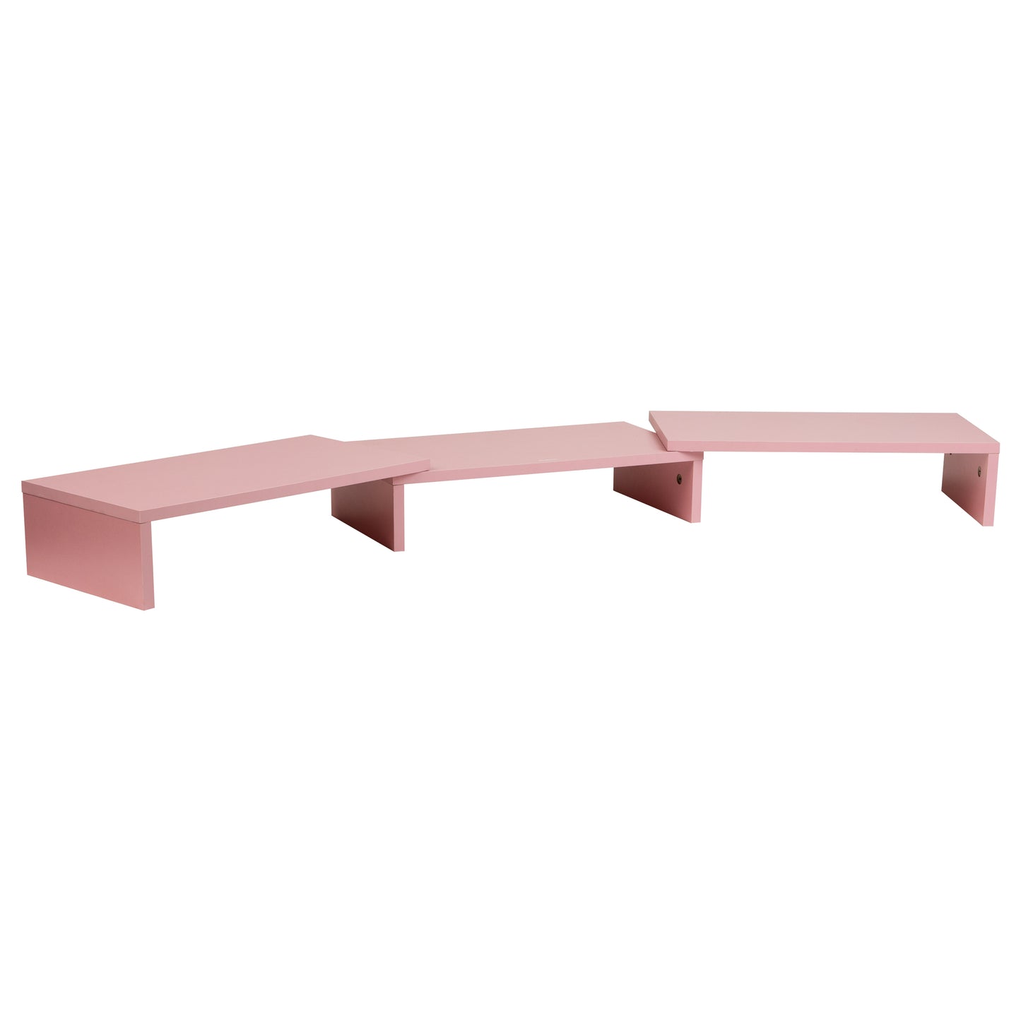 Mind Reader Dual Monitor Stand, Height Adjustable, Desktop Organizer, Laptop Riser, Office, 51.25"L x 9.25"W x 4.75"H