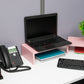 Mind Reader Dual Monitor Stand, Height Adjustable, Desktop Organizer, Laptop Riser, Office, 51.25"L x 9.25"W x 4.75"H