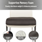 Mind Reader Memory Foam Seat Cushion, Ergonomic Pressure Relief for Office, Car, and More, Relieves Hip, Tailbone, Coccyx & Sciatica Pain, 18"L x 17.5"W x 3"H, Black