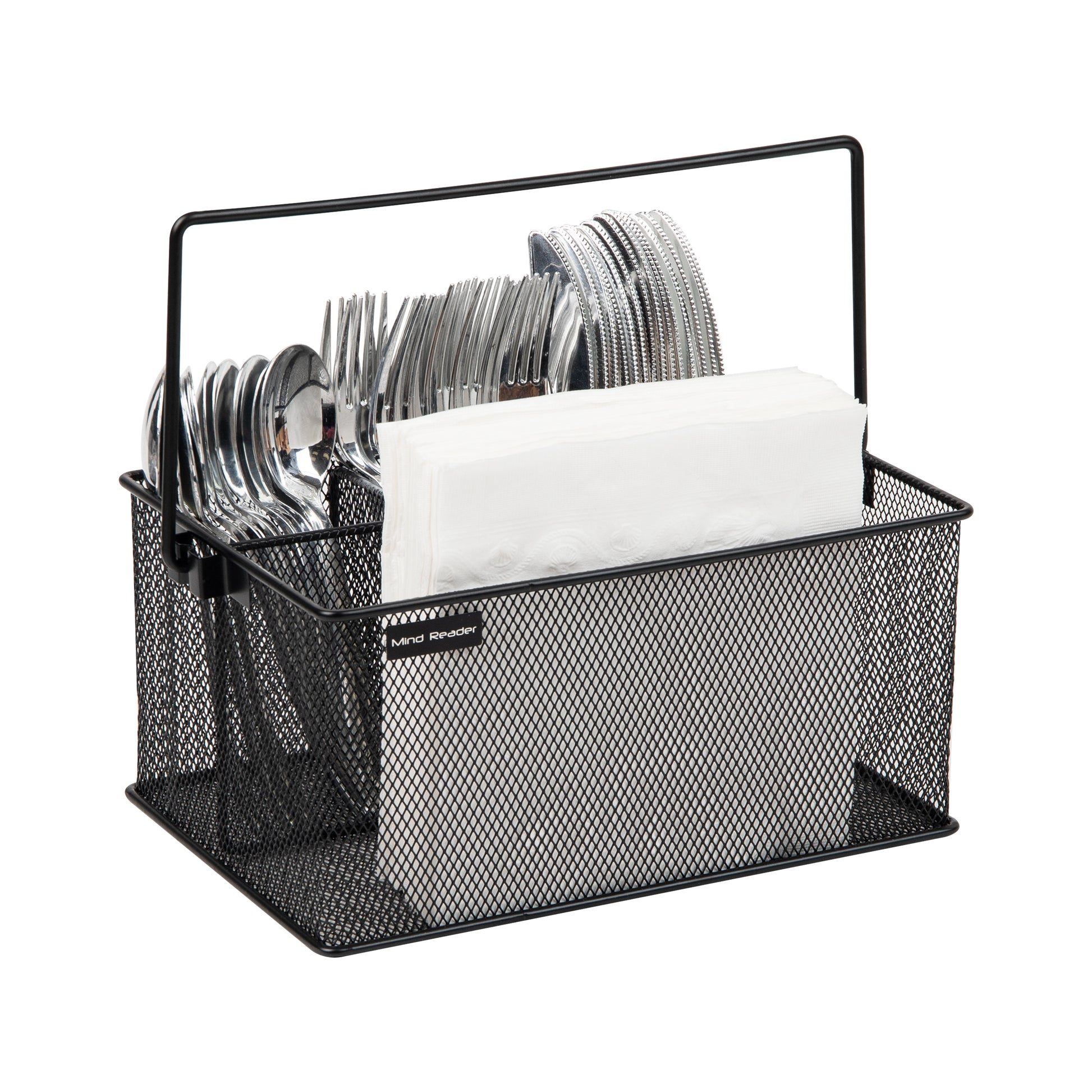 Mind Reader 2-Compartment Metal Cleaning Caddy in the Cleaning