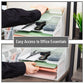 Mind Reader Desktop Organizer, Vertical File Holder, Paper Trays, Office, Metal Mesh, 12.5"L x 11.5"W x 9.5"H