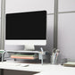 Mind Reader Monitor Stand, Ventilated Laptop Riser, Paper Tray, Storage, Office, Metal Mesh