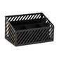 Mind Reader Desktop Organizer and Mail Sorter, Five Compartments, Office Supplies and Accessories, Metal, Black