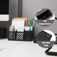 Mind Reader Desktop Organizer and Mail Sorter, Five Compartments, Office Supplies and Accessories, Metal, Black