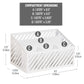 Mind Reader Desktop Organizer and Mail Sorter, Five Compartments, Office Supplies and Accessories, Metal, Black