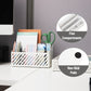 Mind Reader Desktop Organizer and Mail Sorter, Five Compartments, Office Supplies and Accessories, Metal, Black