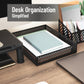 Mind Reader Metal Letter Size Paper Tray, Desktop Document Organizer with Non-Slip Pads, Office Desk Accessory Tray, Metal