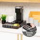 Mind Reader Single Serve Coffee Pod Drawer, 36 Pod Capacity, Countertop Organizer, Removable Dividers, Metal, Black