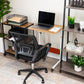 Mind Reader Standing Desk, Adjustable Height, Laptop Workstation, Home Office Computer Table, MDF, Brown
