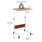 Mind Reader Standing Desk, Adjustable Height, Laptop Workstation, Home Office Computer Table, MDF, Brown