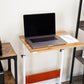 Mind Reader Standing Desk, Adjustable Height, Laptop Workstation, Home Office Computer Table, MDF, Brown