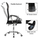 Mind Reader Swivel Office Chair with Headrest, Height Adjustable, Desk Chair, Office, 25.5"L x 21"W x 42.5-47"H, Black