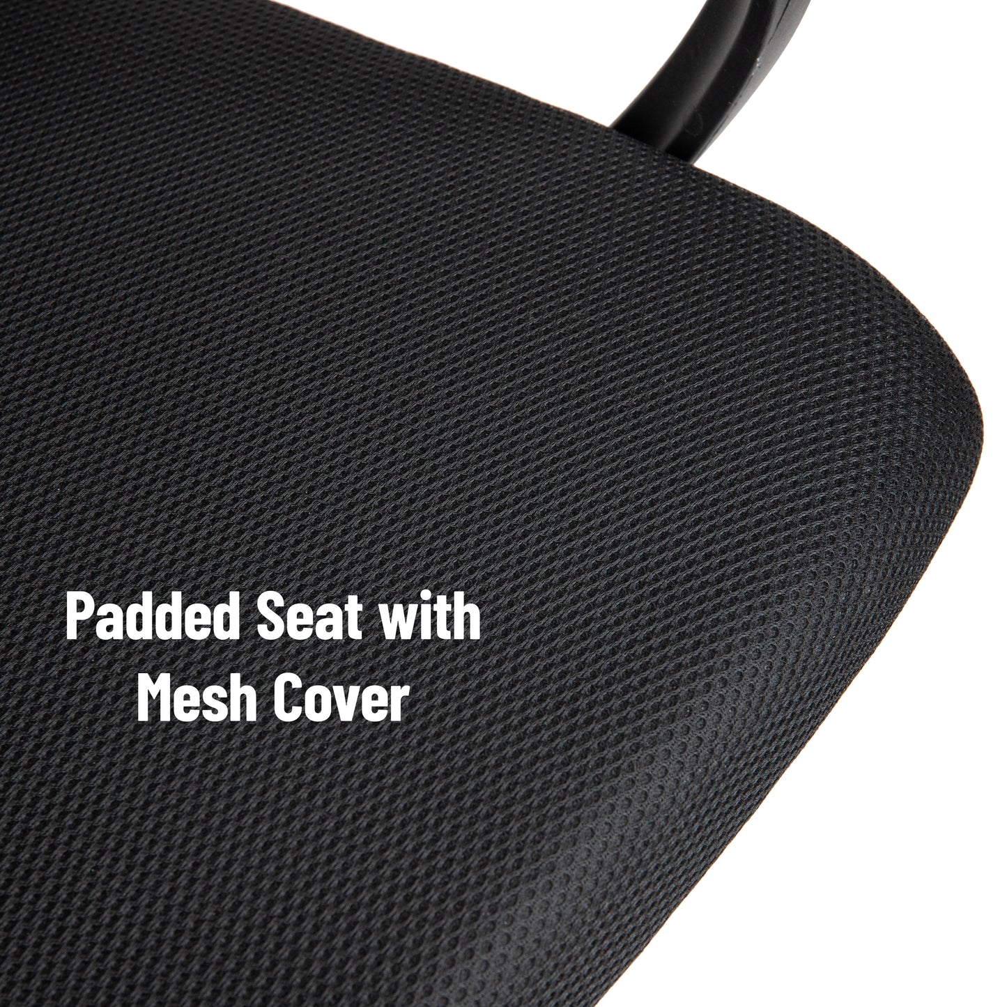 Mind Reader Swivel Office Chair with Headrest, Height Adjustable, Desk Chair, Office, 24"L x 20"W x 44-50"H, Black