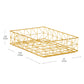 Mind Reader Document Organizer, Desktop Organizer, File Storage, Modern, Office, Metal, 9.5"L x 12.75"W x 3.25"H, Gold