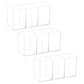 Mind Reader Pen and Accessories Holder, Desktop Organizer, Makeup Organizer, Office, Acrylic, 7"L x 2.5"W x 3.5"H, Set of 3, Clear