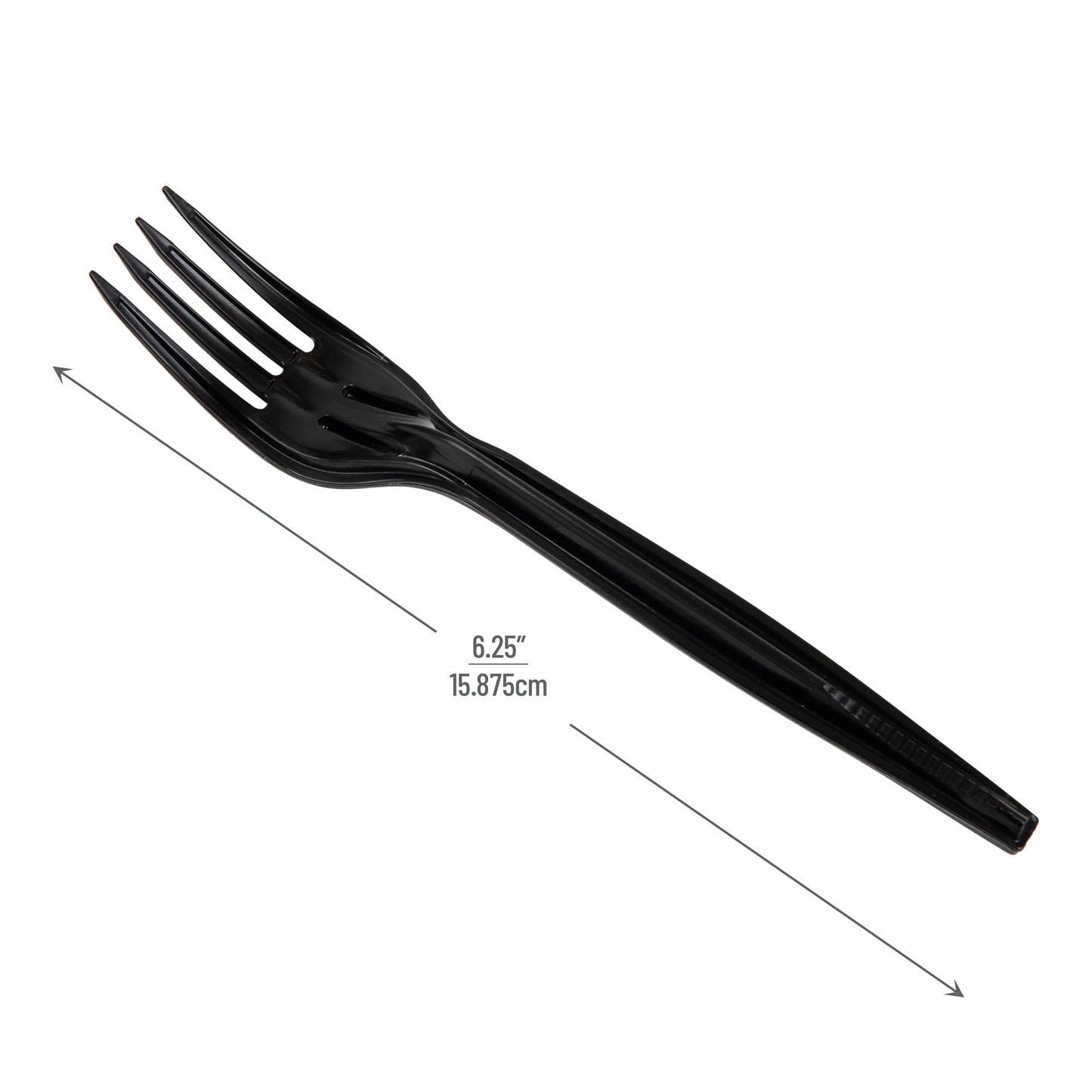 Mind Reader Refill for CUTDISPBK-BLK, Plastic Utensils, Restaurant, Breakroom, 6.25"L x 0.87"W x 0.75"H, 100 pcs, Black