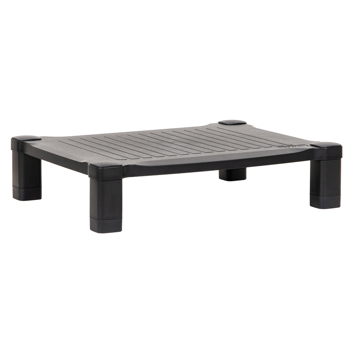 Mind Reader Monitor Stand, Height Adjustable, Desktop Organizer, Laptop Riser, Office, 17.25"L x 13.25"W x 4"H, Black