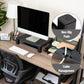 Mind Reader Monitor Stand, Height Adjustable, Desktop Organizer, Laptop Riser, Office, 17.25"L x 13.25"W x 4"H, Black