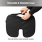 Mind Reader Memory Foam Seat Cushion with Air-Cloud Technology, Ergonomic Pressure Relief for Office Chair, Car, or Wheelchair, Sciatica, Coccyx, Tailbone & Hip Pain Support, Office, Memory Foam, 18"L x 13.5"W x 2.75"H